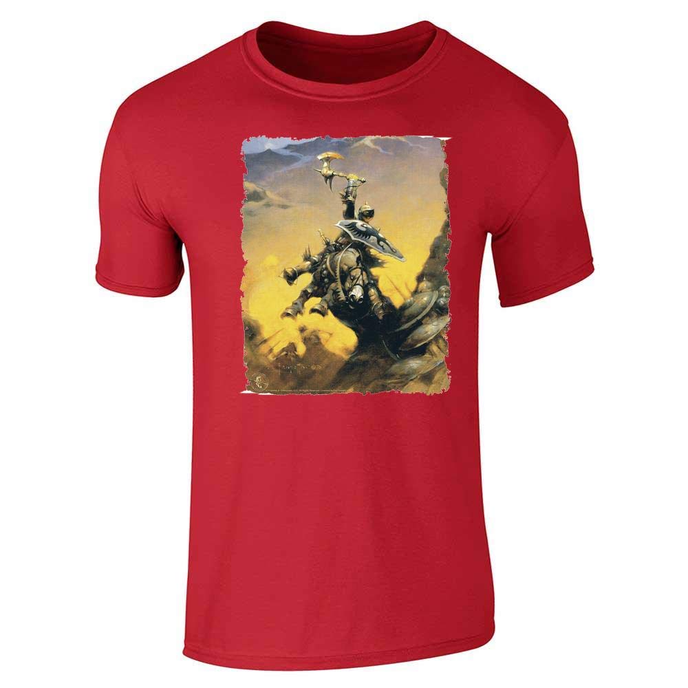 Frank Frazetta Eternal Champion Graphic T-Shirt for Men | Pop Threads Art Tee | Casual Wear, Gift for Gamers & Fantasy Fans