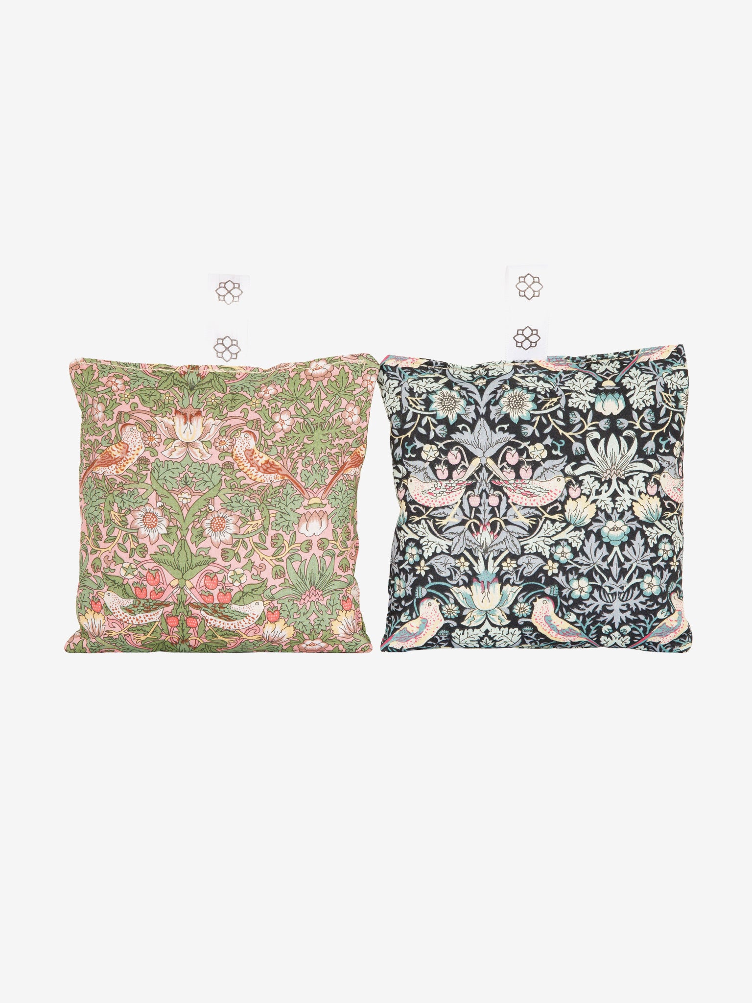 Spritz Wellness Lavender Sachets Set of 2 - Natural Aromatherapy for Stress Relief & Better Sleep | Perfect for Drawers, Closets & Travel | Strawberry Thief Design