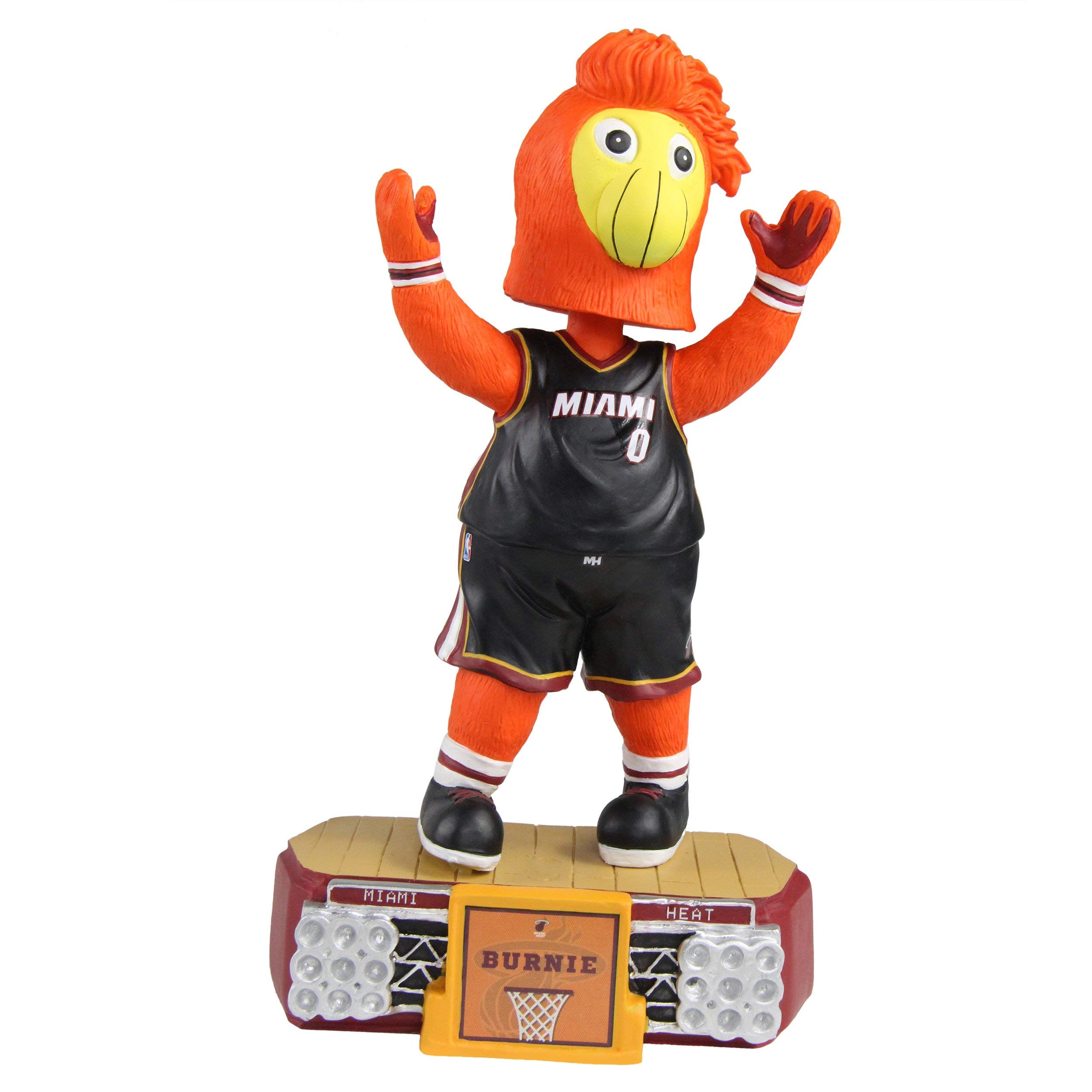 Miami Heat NBA Bobblehead - Burnie Special Edition with Stadium Lights | Perfect for Fans, Collectors & Game Room Decor