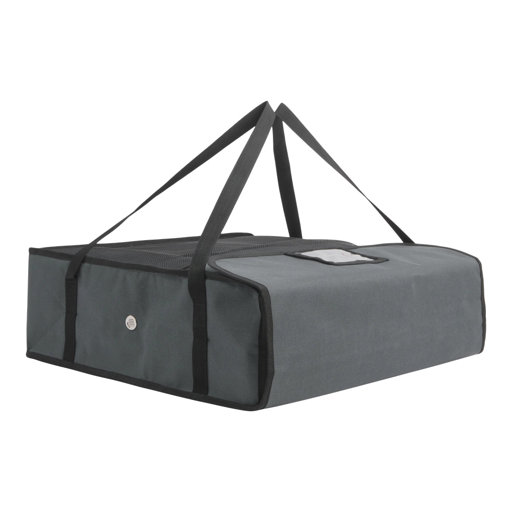 Browne 575391 20x20x6.5 Inch Insulated Pizza Delivery Bag - Grey | Commercial & Home Use for Hot Food Transport, Catering, Parties & Outdoor Events
