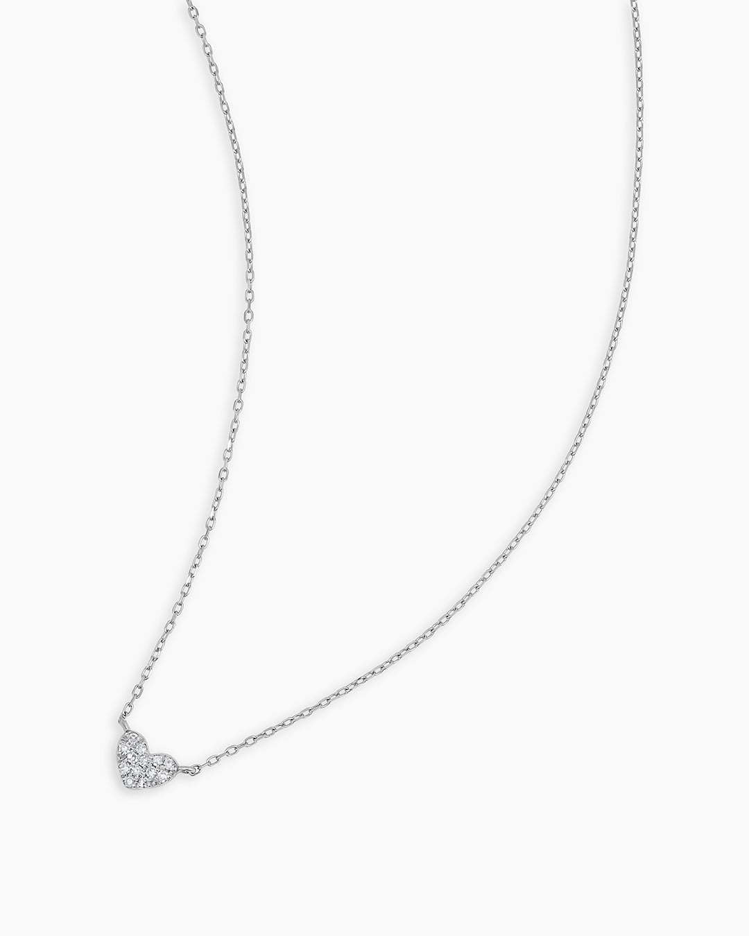 14K Gold Diamond Pavé Mini Heart Necklace for Women - Elegant Valentine's Day Gift, Anniversary Present & Everyday Jewelry