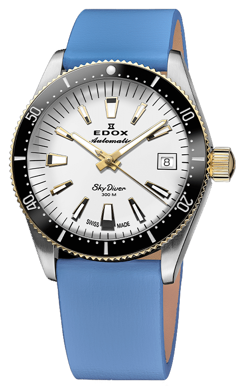 Edox Skydiver 38 Date Automatic Special Edition Watch 80131 357JNC - Swiss Luxury Diver's Timepiece for Men, Waterproof Chronograph for Professional Scuba Diving & Everyday Wear