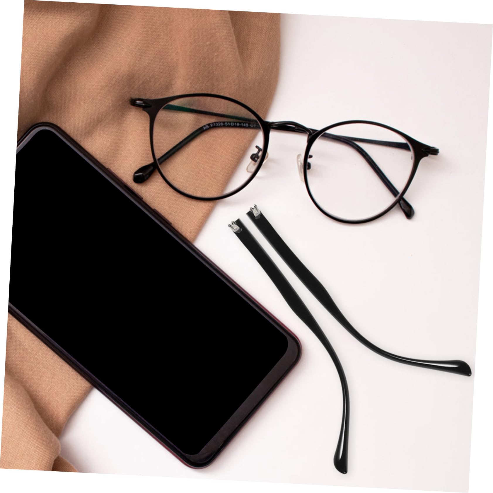 ORFOFE 1 Pair Metal Glasses Replacement Arms - Sunglasses & Eyeglass Repair Kit, Durable Temple Legs for Broken Frames - Perfect for Reading Glasses, Safety Goggles, and Fashion Accessories