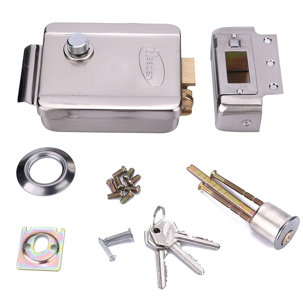 2-Wire Video Door Phone Intercom System Kit - 7 Inch LCD Screen with Night Vision, Compatible with Electronic Door Locks - Ideal for Apartments, Homes & Offices (2 Units)