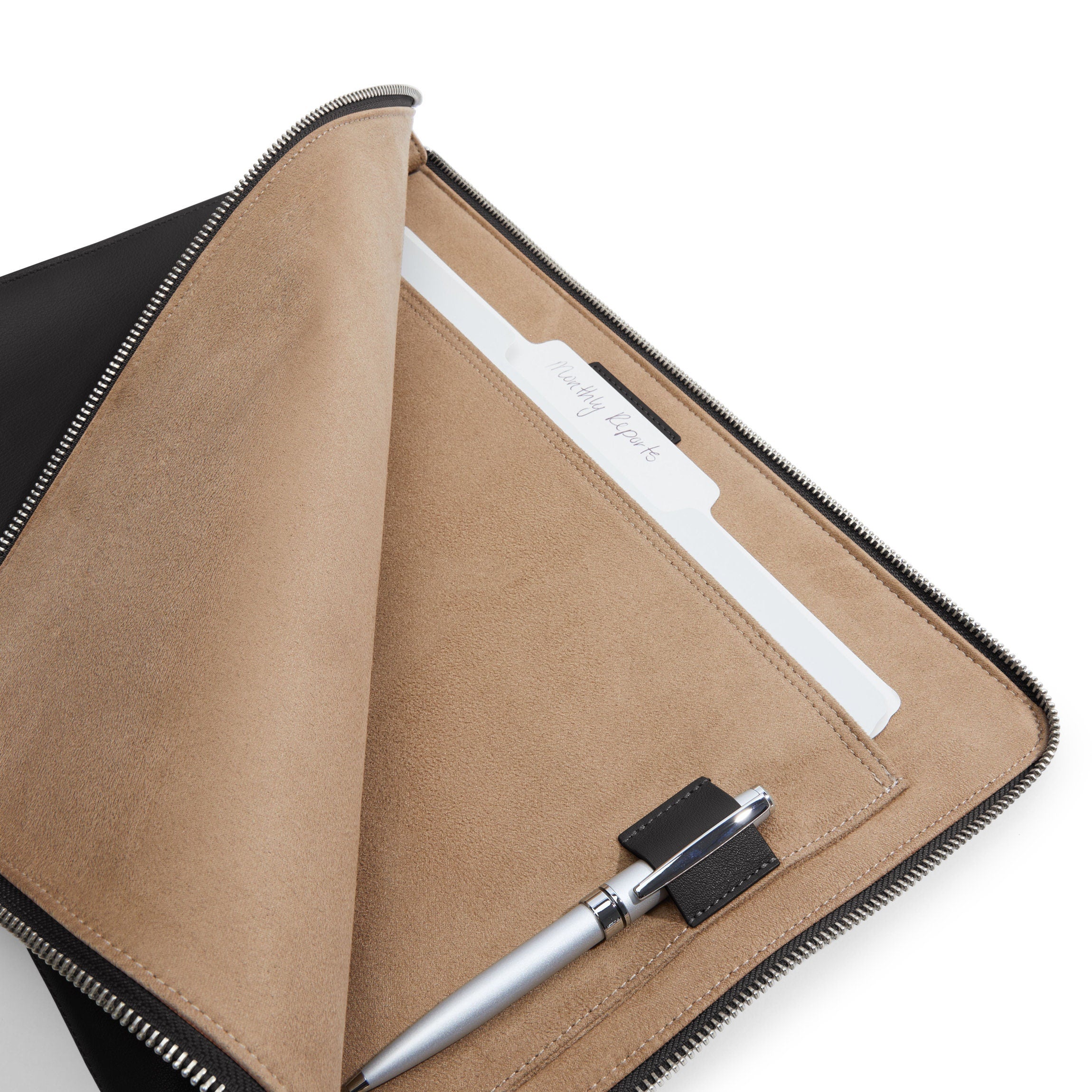 Premium Black Onyx Gusseted Document & Laptop Holder - Expandable File Organizer for Office, School, Travel & Business Professionals