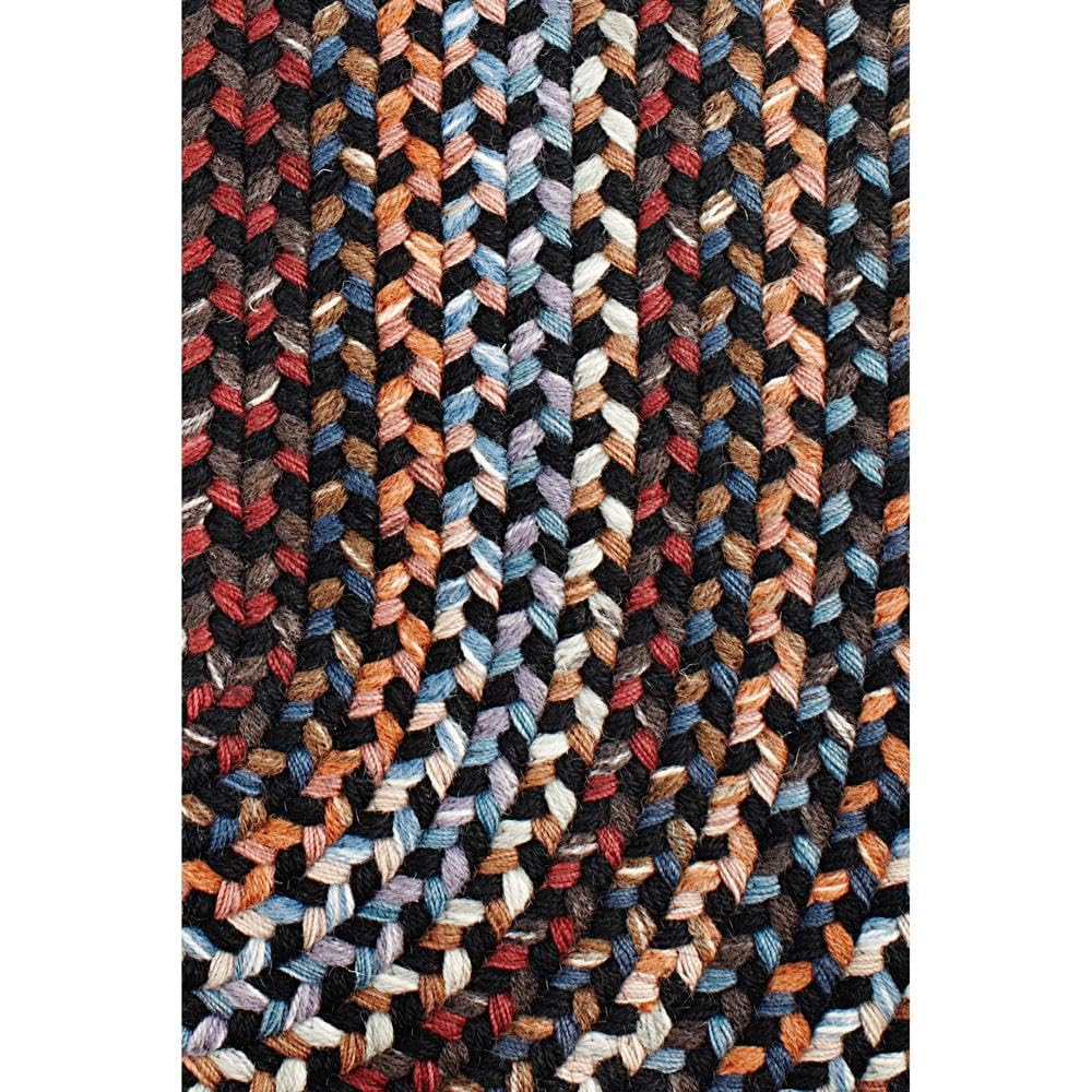 Premium Wool Braided Area Rug - Soft & Reversible Woven Runner Rug - Handmade in USA - Black, 2' x 6' - Perfect for Hallways, Living Rooms & Bedrooms