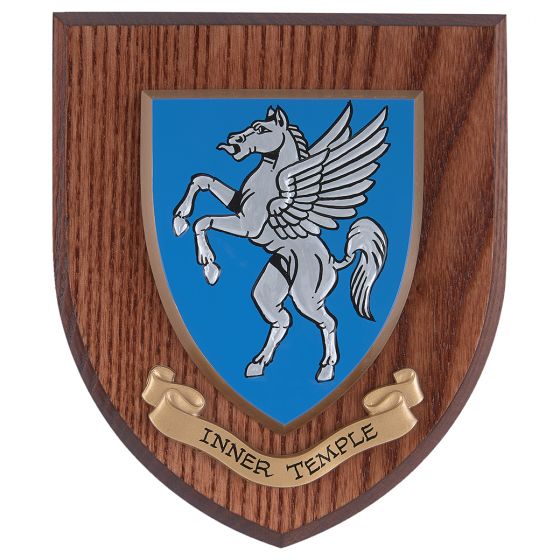 Hand-Painted Inner Temple Wall Shield - Medieval Decor for Home & Office - Perfect for Living Room, Bedroom, or Castle-Themed Interiors