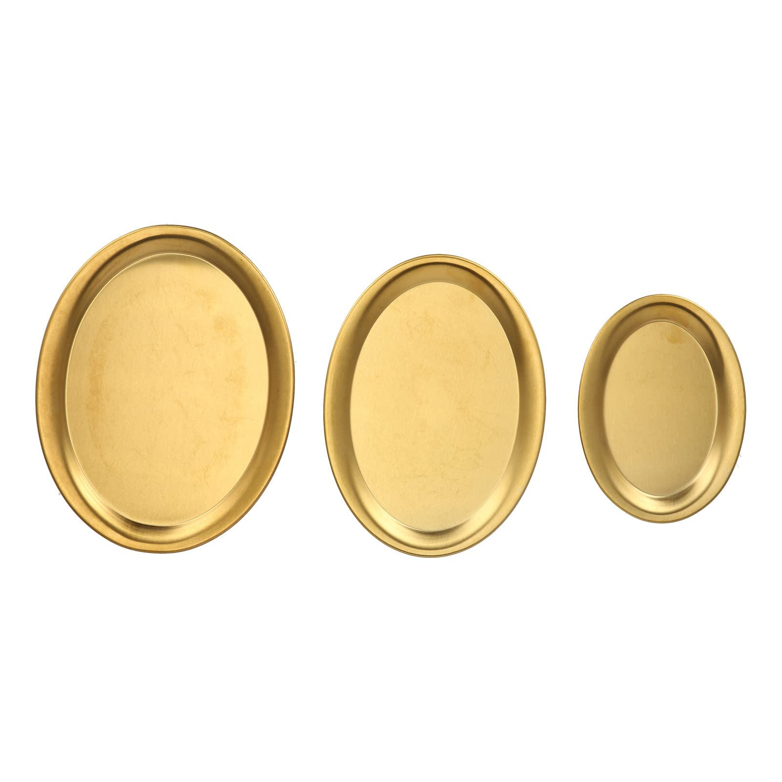 Stainless Steel Snack Jewelry Display Tray - Mirror Polished Easy Clean Gold Dessert Serving Tray for Kitchen, Bathroom, Tables & Countertops | Durable & Stylish for Parties, Weddings & Home Decor