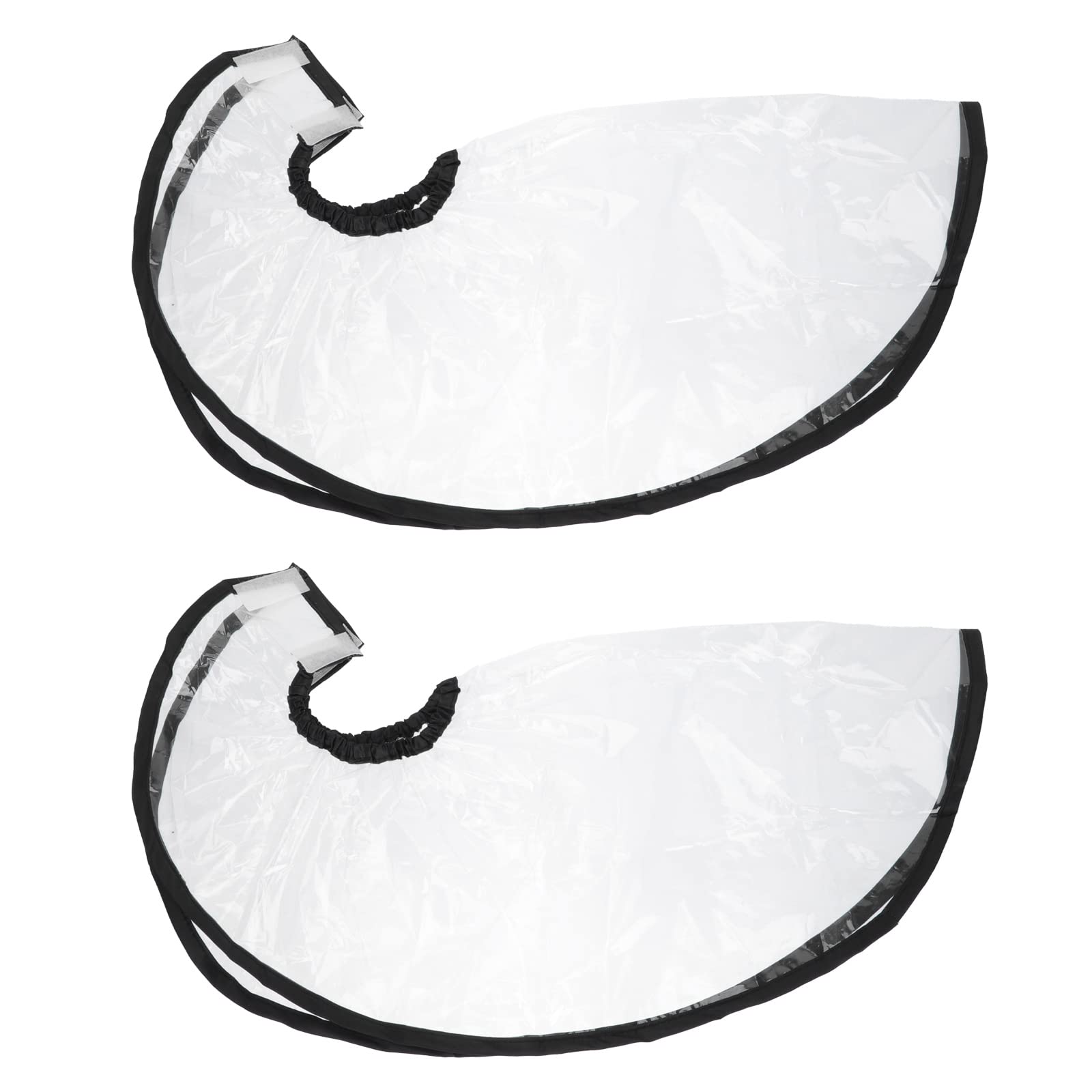 2 Pack Clear Adjustable Shampoo Funnel for Hairdressers - Hair Dye & Washing Cape for Salon, Home Use, Kids & Adults - Perfect for Haircuts, Coloring & Styling