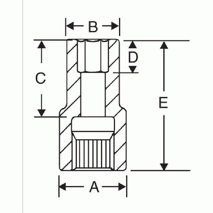 GP #5 Drive Extra Deep/Thin Wall Socket - Professional Grade Impact Socket for Automotive & Industrial Use