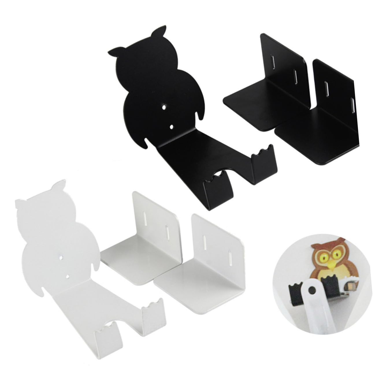 BESPORTBLE Owl-Shaped Bike Wall Hanger - Sturdy Aluminum Alloy, Foldable & Space-Saving Bike Storage Rack - Perfect for Garage, Apartment & Indoor Cycling Organization