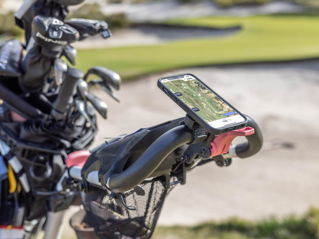 Premium Golf Car Mount Holder - Secure & Adjustable Phone Clip for Golf Carts | Perfect for Golfing, Range Practice & Outdoor Sports