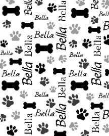 Dog Paw Print Bone-3