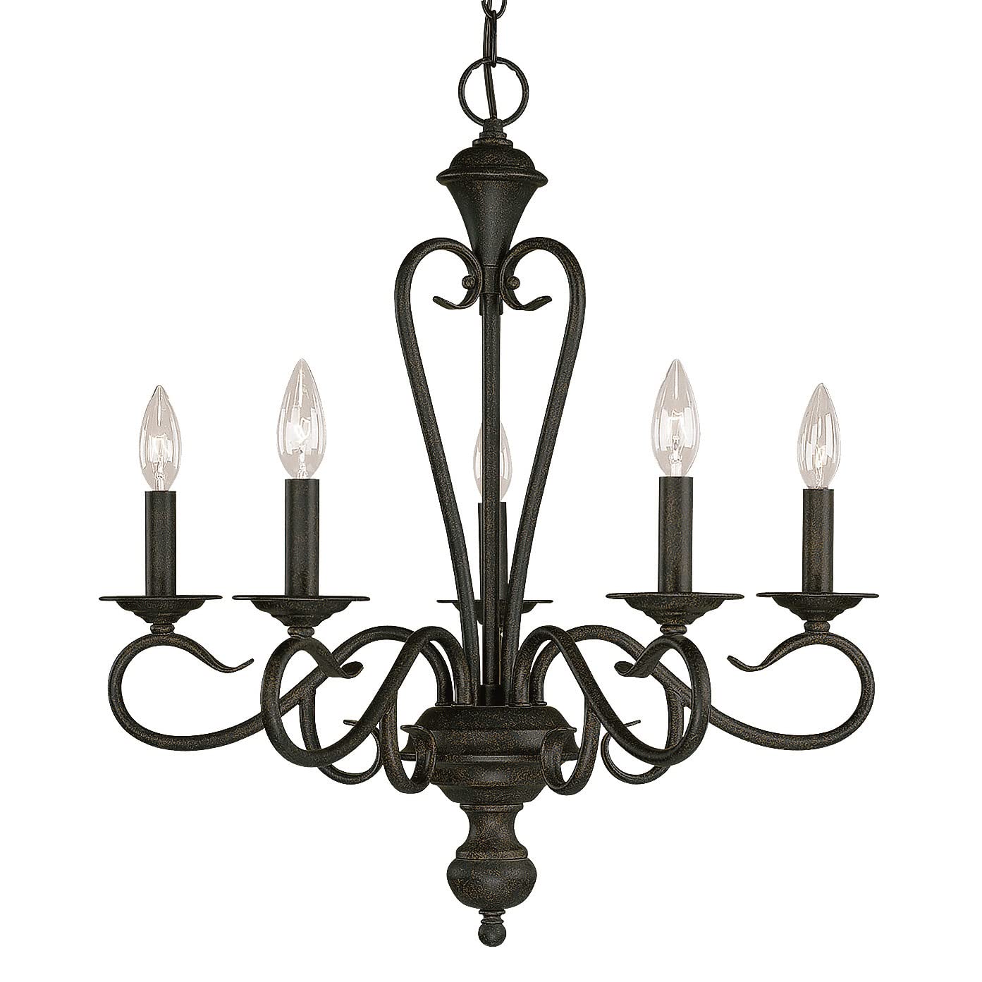 Millennium 515-BG Five Light Chandelier in Bronze/Dark Finish - Elegant Dining Room Lighting Fixture for Home Decor