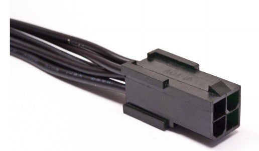 ModRight Black Out Series 4 Pin EPS to 8 Pin EPS Adapter Cable - 12 Inch High-Quality Power Extension for PC Builds & Custom Gaming Rigs - Perfect for Cable Management and Power Supply Upgrades
