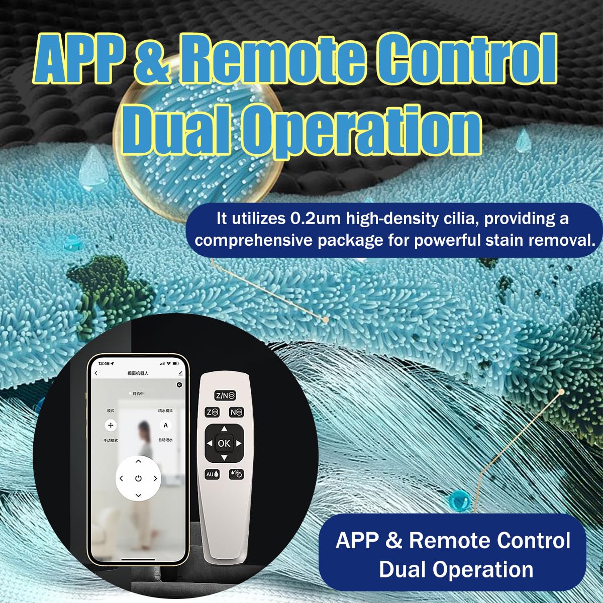 Smart Window Cleaning Robot with Dual Water Spray & 3200Pa Strong Suction - Electric Glass Vacuum Cleaner with App/Remote Control, 20min Auto Power-Off - Perfect for Windows, Tiles, Mirrors in Homes, Offices & High-Rise Buildings