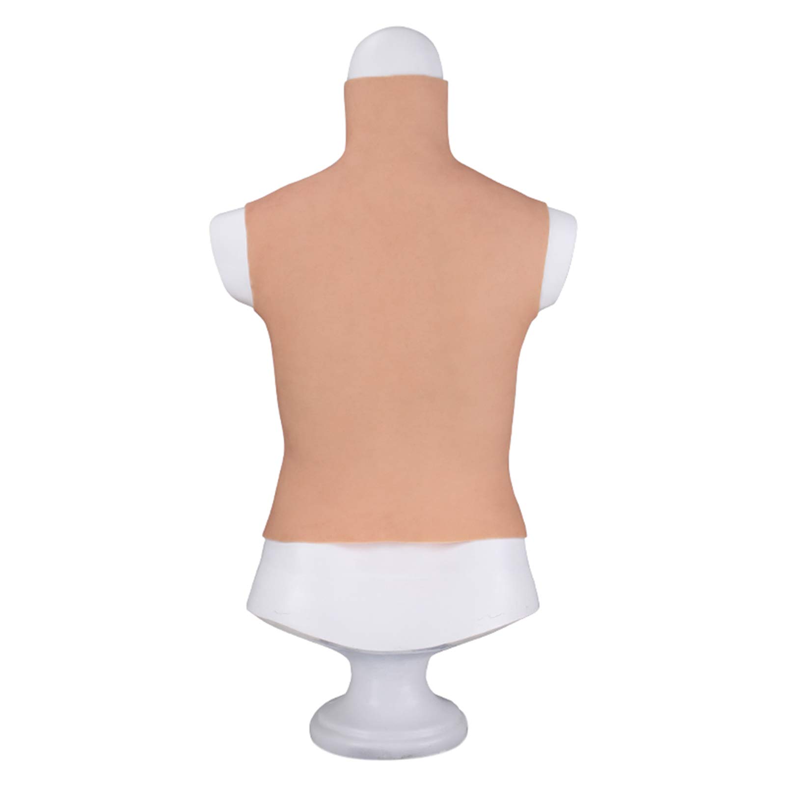 Realistic Silicone Breastplate for Crossdressers & Transgender - C Cup Fake Boobs, Half Body Prosthetic for Natural Look - Perfect for Cosplay, Drag Shows & Gender Affirmation
