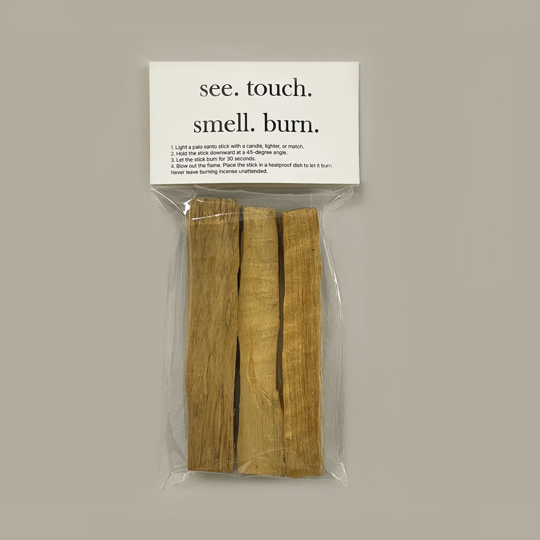 Palo Santo Smudge Sticks - Natural Aromatic Wood for Cleansing & Meditation (Pack of 3) | Perfect for Home Purification, Yoga, and Spiritual Practices