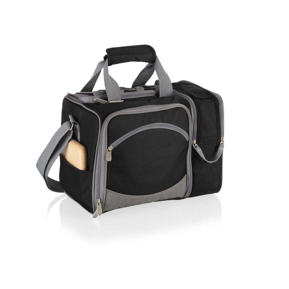 Picnic TIME NCAA Malibu Insulated Cooler Tote with Picnic Set - Portable Picnic Basket for Outdoor Gatherings, Beach Trips & Tailgating Parties