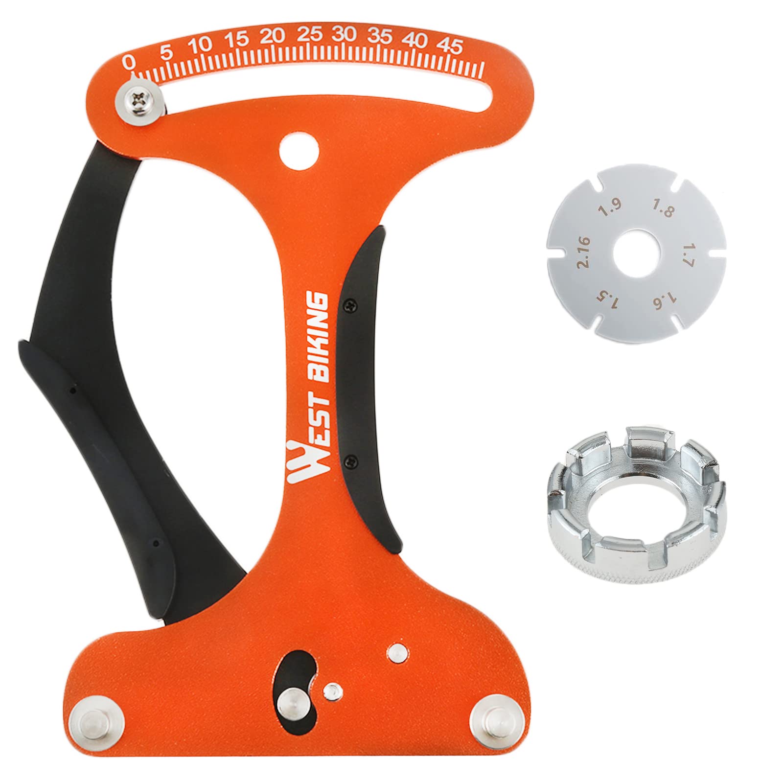 Premium Bike Spoke Tension Meter - Professional Tensiometer for Measuring & Adjusting Bicycle Wheel Spokes Tension | Essential Tool for Cyclists, Bike Mechanics & DIY Enthusiasts | Perfect for Road Bikes, Mountain Bikes & Wheel Maintenance