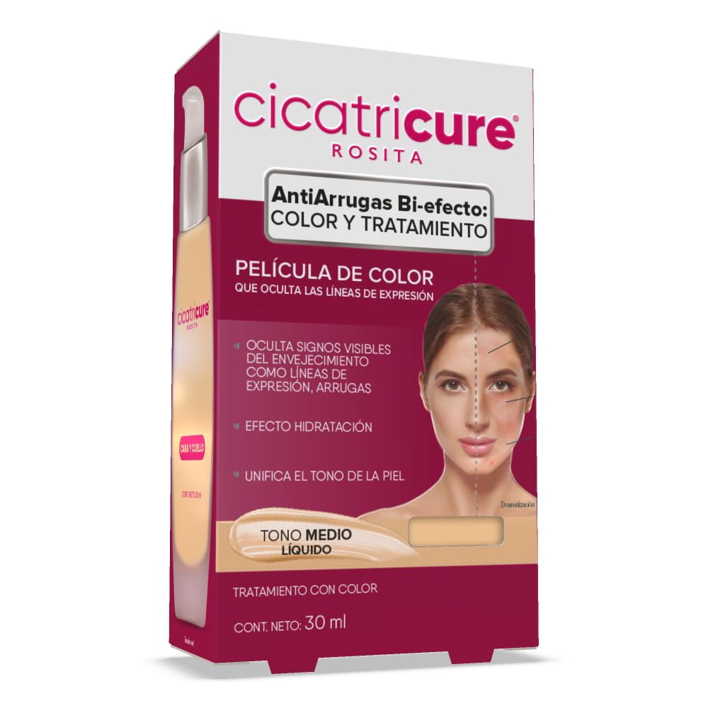 Cicatricure Medium Tone Liquid Makeup 30ml – Flawless Coverage for Daily Wear & Special Occasions