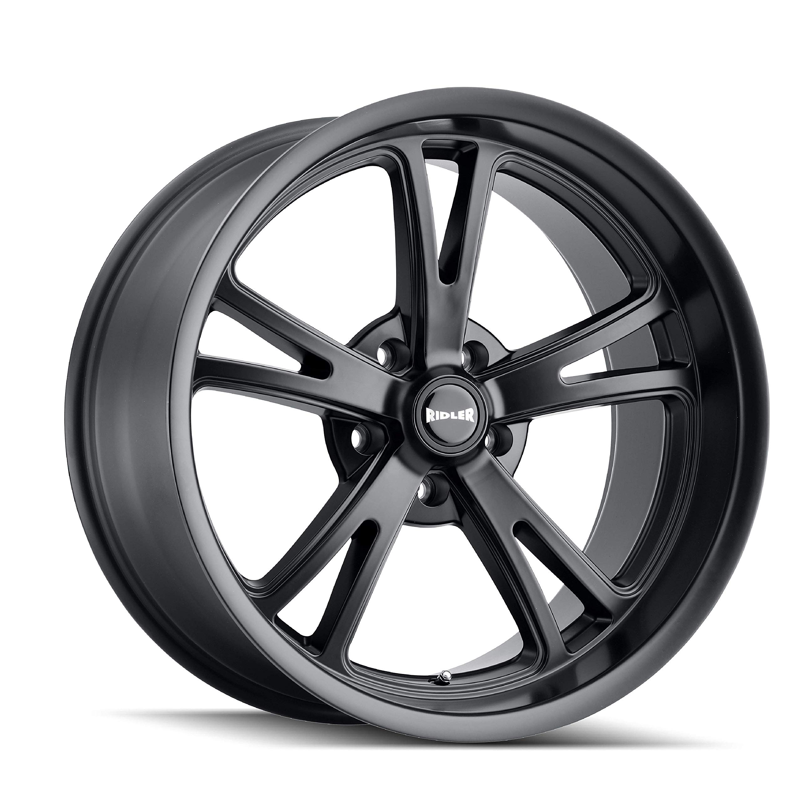 Ridler 606 Matte Black Alloy Steel Custom Wheels - 20x10.5 Inches, 5x72mm Bolt Pattern, 25mm Offset - Perfect for Trucks, SUVs & Muscle Cars