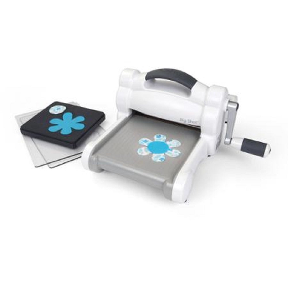 Sizzix Big Shot Die Cutting and Embossing Machine Kit - White & Multicolor - Perfect for DIY Scrapbooking, Card Making, and Paper Crafts