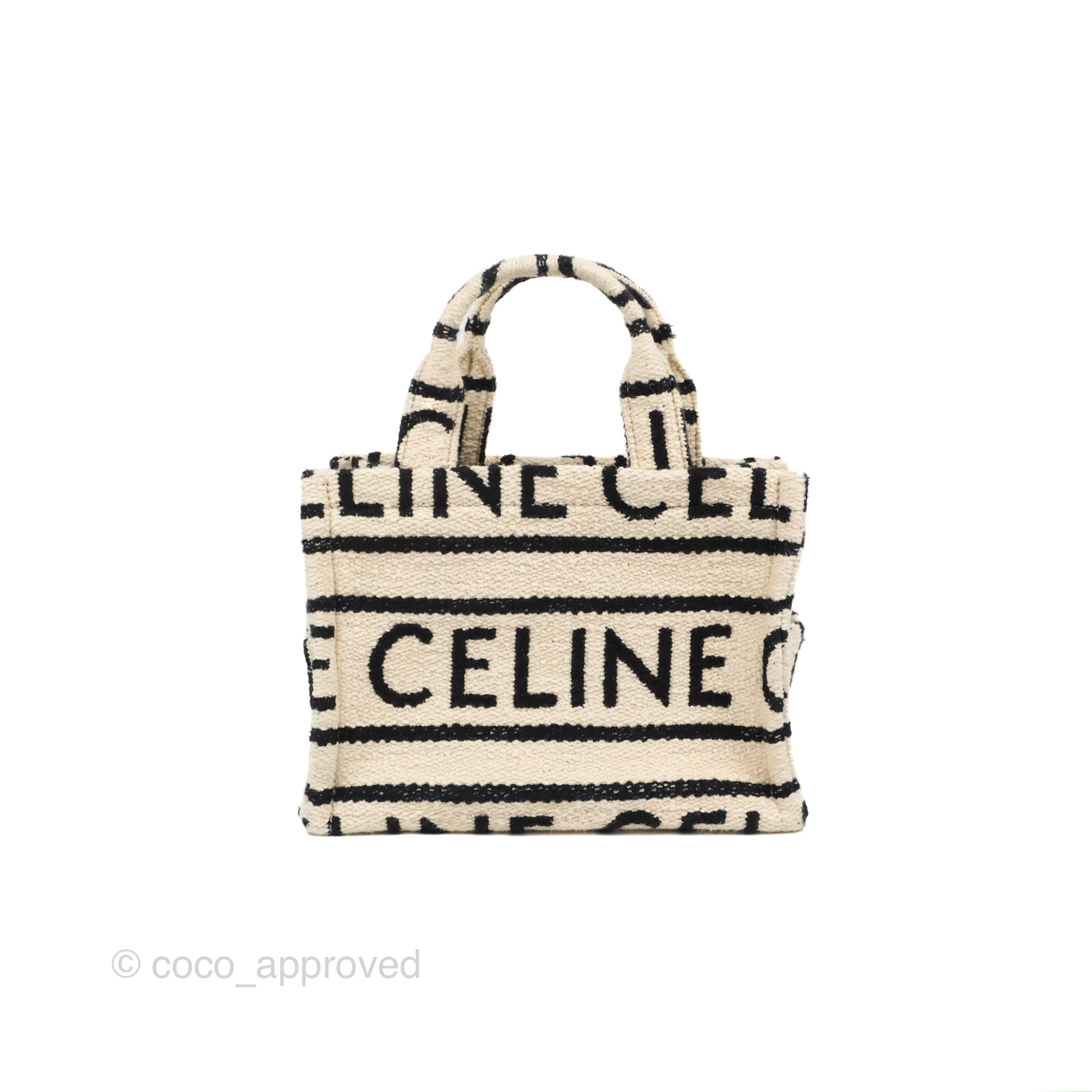 Celine Small Cabas Thais Textile Tote Bag in White - Luxury Designer Handbag for Women, Perfect for Work, Travel & Everyday Use