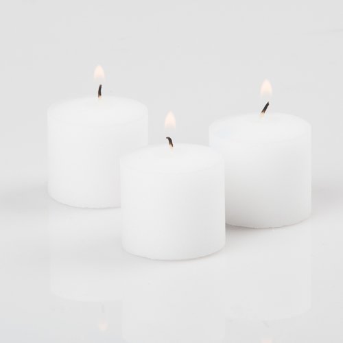 Richland® Unscented White Votive Candles - 10 Hour Burn Time, Pack of 288 - Perfect for Weddings, Restaurants, and Home Decor