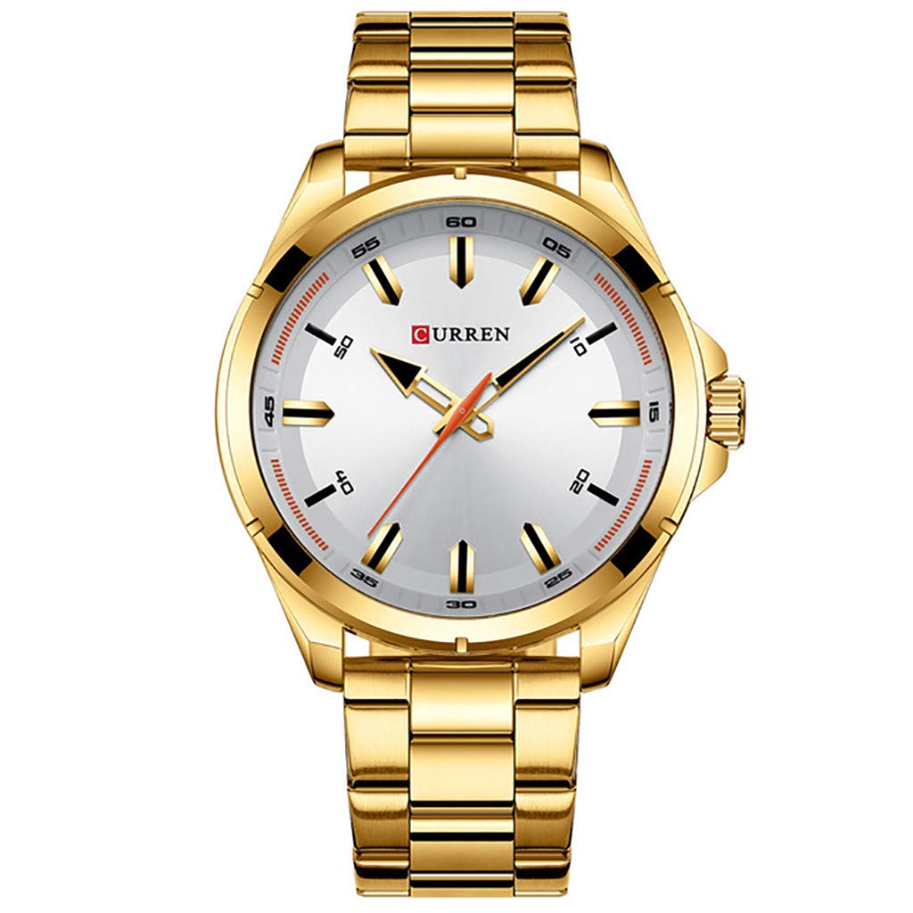 Waterproof Men's Casual Watch with Large Steel Dial - Digital Analog Wristwatch for Men - Perfect for Outdoor Activities, Sports & Daily Wear