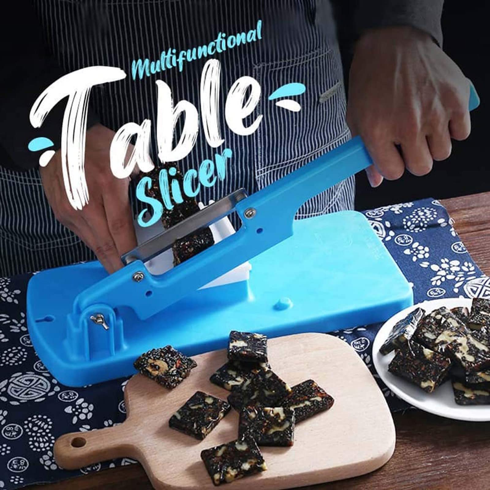 Multifunctional Portable Handheld Food Slicer - Perfect for Fruits, Bread, Vegetables, Meat, Cheese & More | Ideal for Home Kitchen, Camping & Meal Prep | Durable Potato, Radish & Lamb Slicing Machine