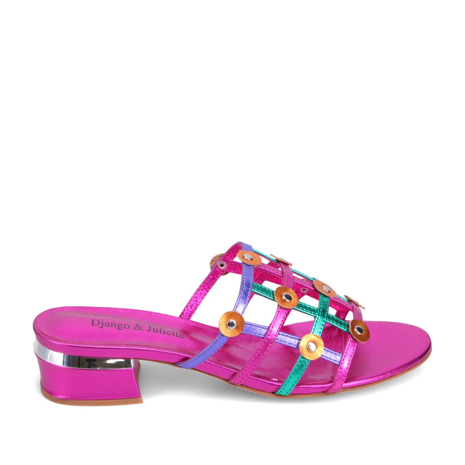 Django & Juliette Women's Tychy Fuchsia Pink Flats - Comfortable Ballet Shoes for Work, Office & Casual Wear