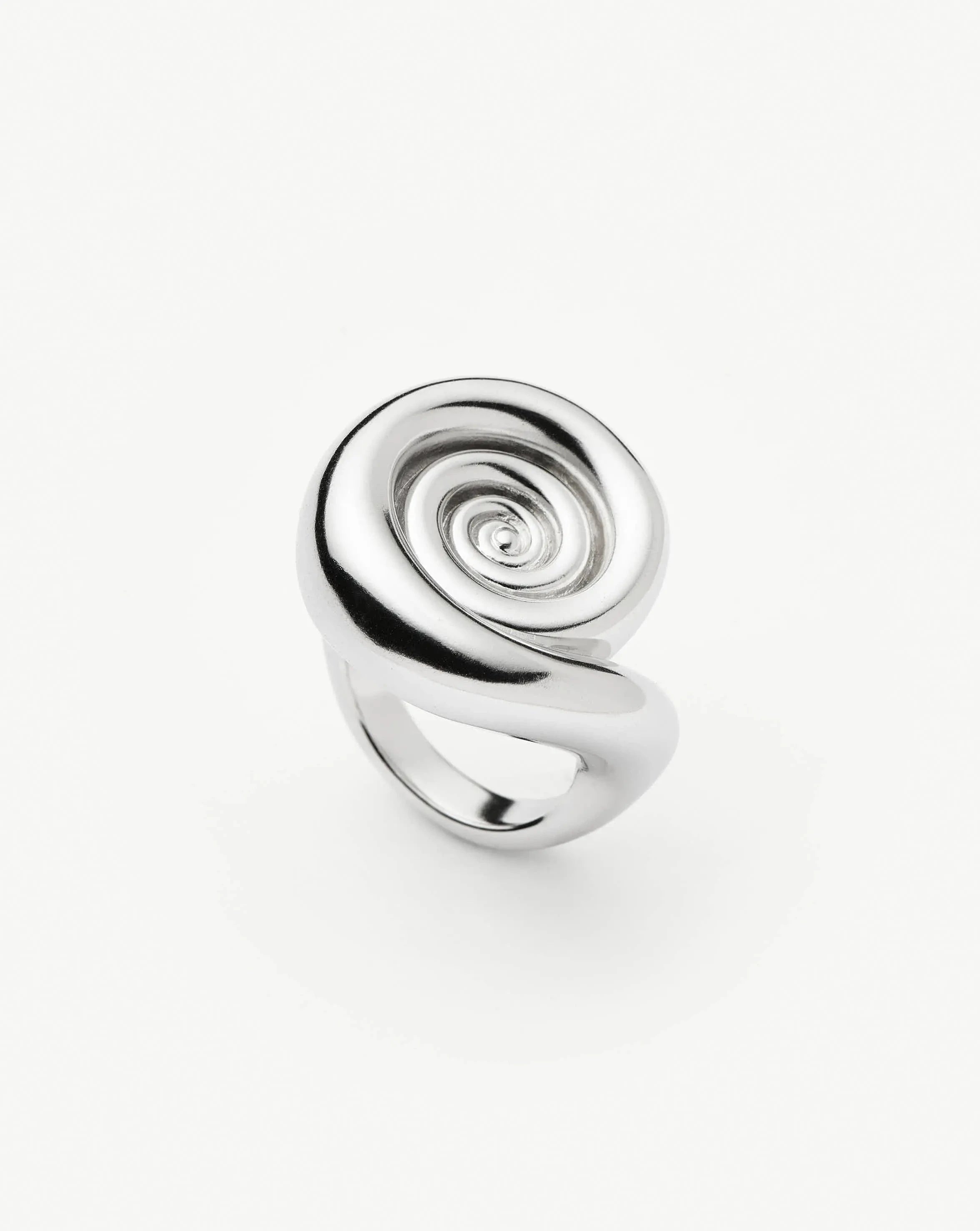Spiral Statement Ring for Women | Silver Plated Boho Jewelry | Perfect for Parties, Weddings & Everyday Wear