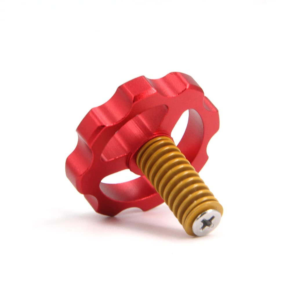 4PCS Aluminum Hand Twist Leveling Nuts (37mm Diameter) + 4PCS Hot Bed Springs + 4PCS M4X40mm Screws for Creality CR-10 Ender-3 3D Printers - Perfect for Bed Leveling & Printer Maintenance