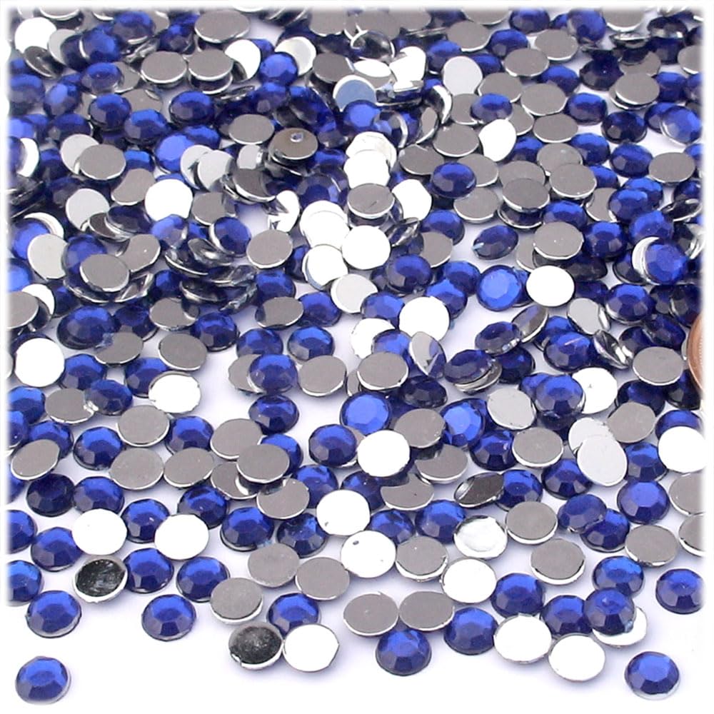 10,000pc 5mm Round Flatback Rhinestones - Ruby Red for DIY Crafts, Jewelry Making, Nail Art & Home Decor | The Crafts Outlet