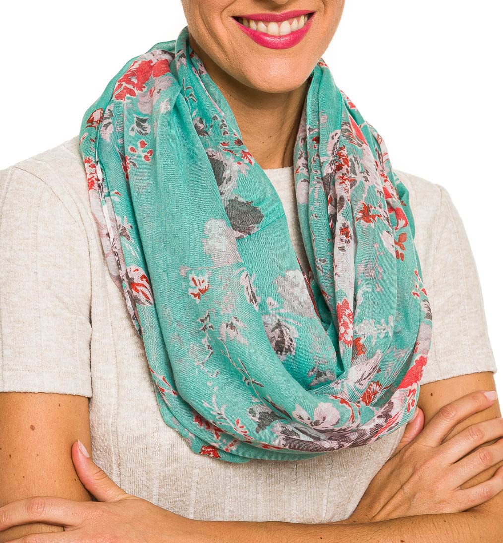 Stylish Lightweight Infinity Scarf for Women - Soft Fashion Scarves for All Seasons (Spring, Fall, Winter) - Perfect for Office, Travel & Casual Outfits