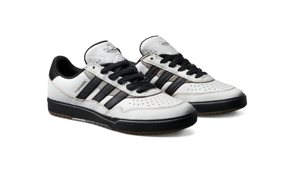 Adidas Tyshawn II Men's Basketball Shoes - Crystal White/Core Black/Charcoal Grey | High-Performance Cushioning & Ankle Support for Indoor/Outdoor Court Play & Streetwear Fashion