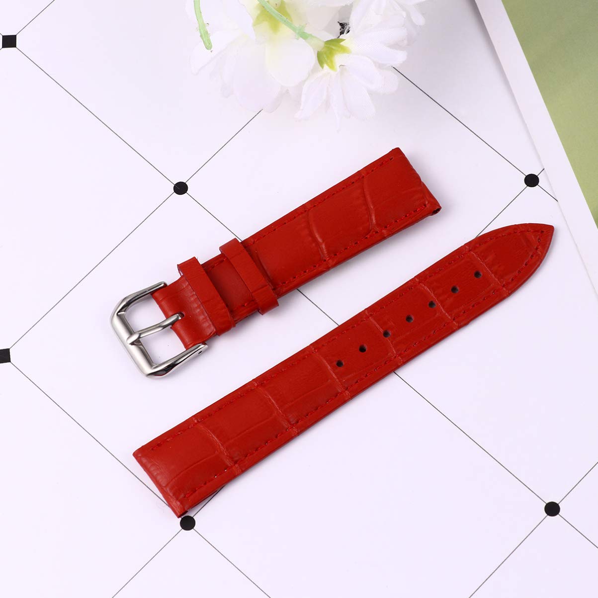Hemobllo Stylish Women's Leather Watch Band Replacement - Adjustable Fashion Watch Strap for Apple Watch, Fitbit & More - Perfect for Work, Gym & Everyday Wear