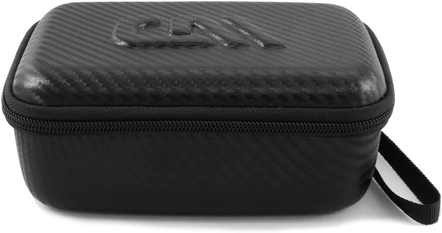 CASEMATIX Hard Shell Travel Dice Case for 100+ RPG & DND Dice - Padded Interior Divider & Wrist Strap - Protective Storage Box for Tabletop Gaming, Dungeons & Dragons, MTG Accessories - Perfect for Gamer Travel & Game Nights