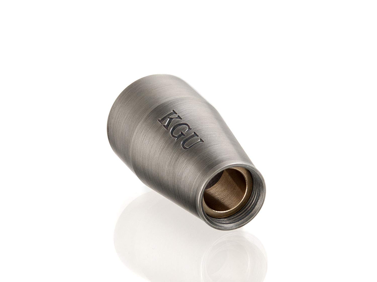 Premium Custom KGU Brass Trumpet Mouthpiece Booster - Brushed Silver Plated for Enhanced Sound & Performance | Perfect for Jazz, Classical & Marching Band Musicians