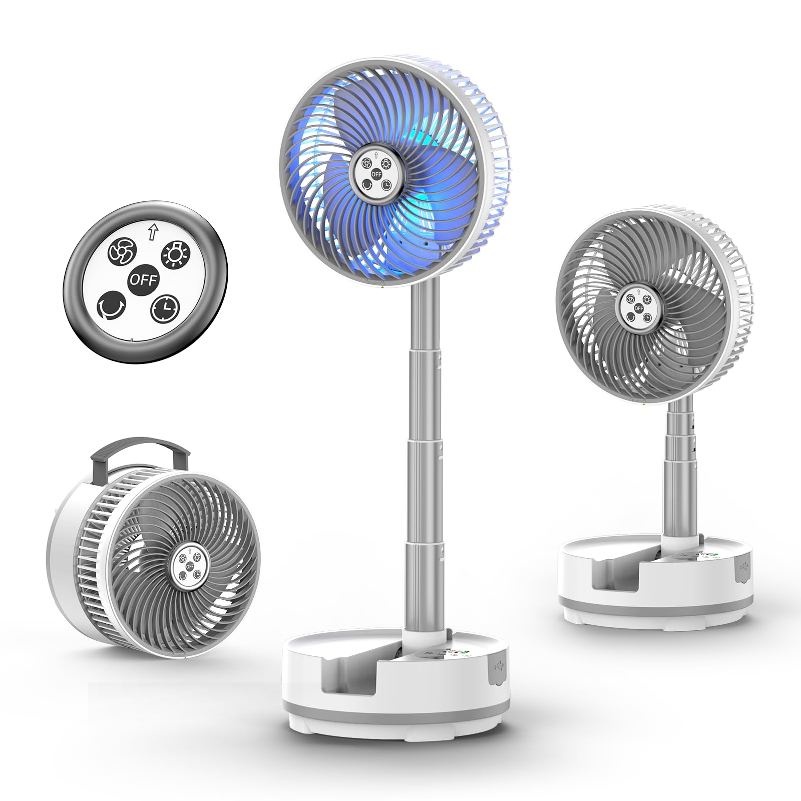 20000mAh Portable Fan with Remote Control - 8