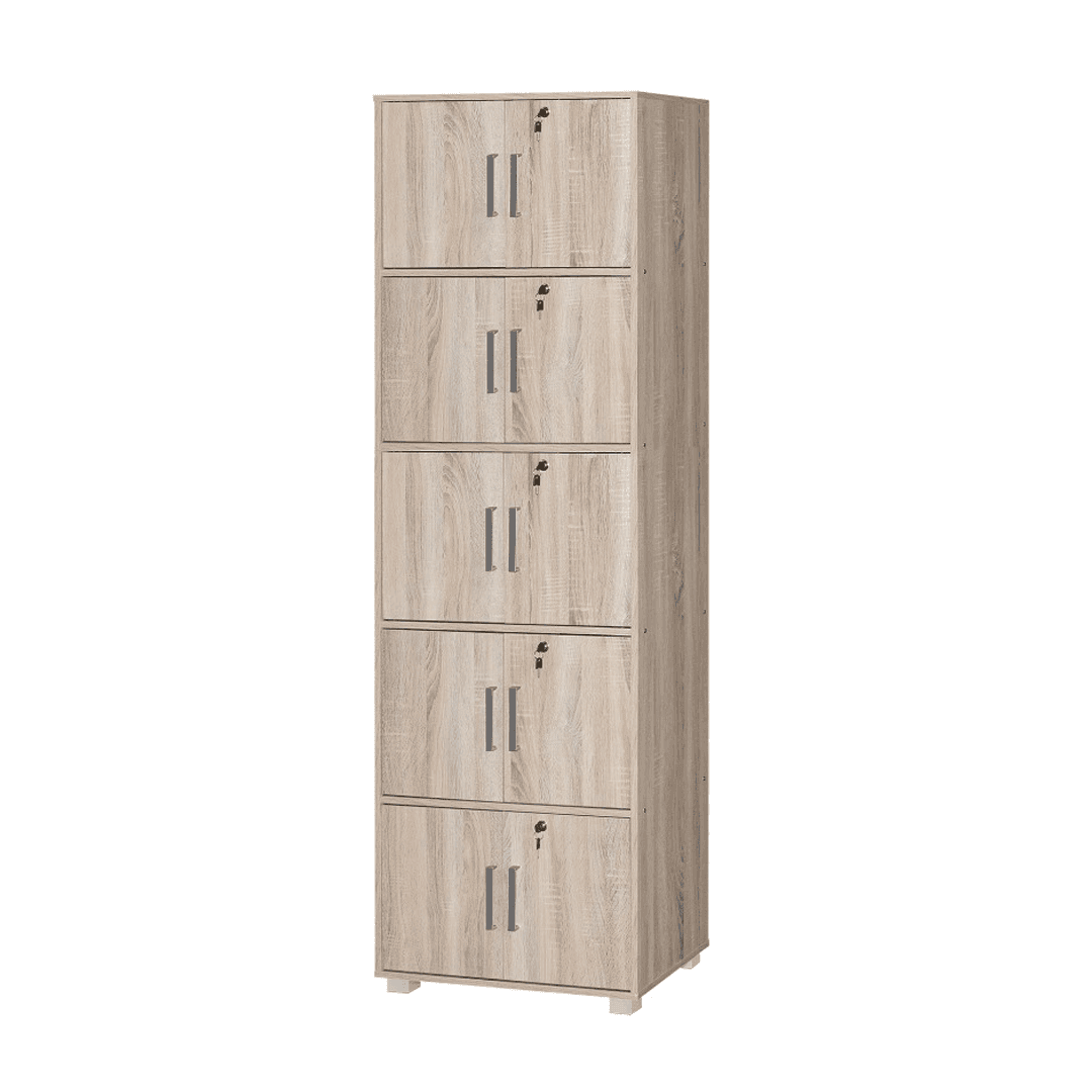 5-Tier Koen II Storage Cabinet - Organize Home, Office, Closet & Garage - Durable & Stylish Storage Solution for Books, Toys, Clothes & More