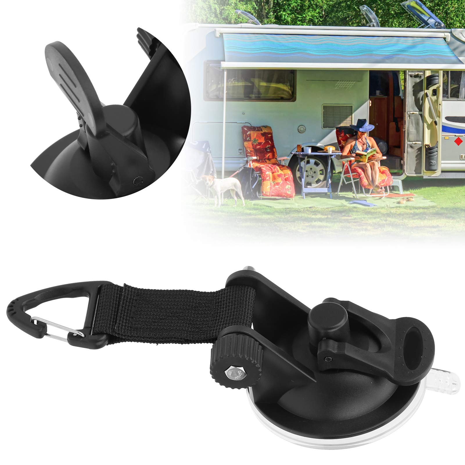 Yosoo Heavy Duty Car Suction Cup Tie Down Straps - Secure Cargo & Luggage for SUV, Truck, Van - Smooth Surface for Easy Installation