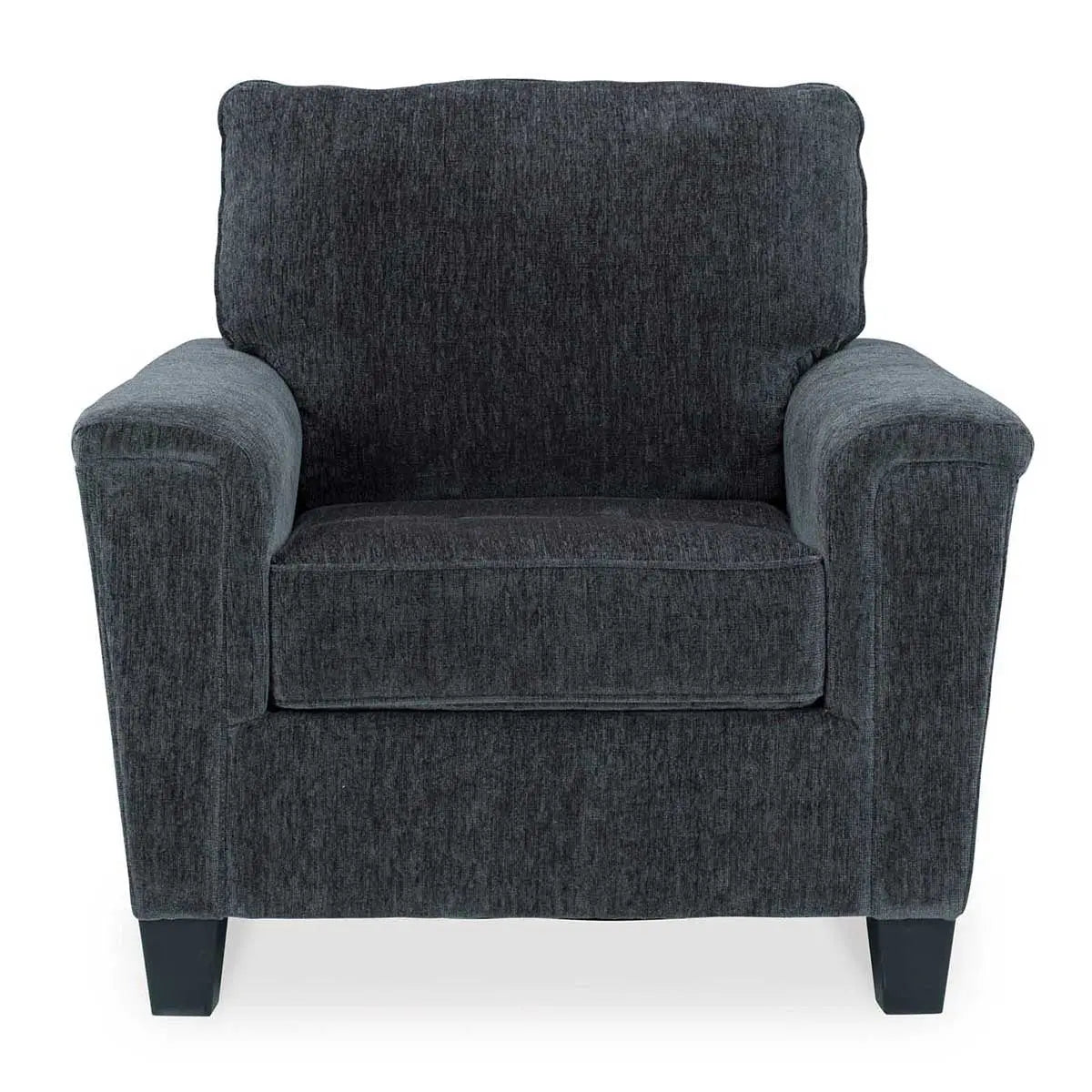 Abinger Chair in Smoke Gray - Modern Accent Chair for Living Room, Bedroom, or Office - Comfortable Upholstered Lounge Chair with Stylish Design