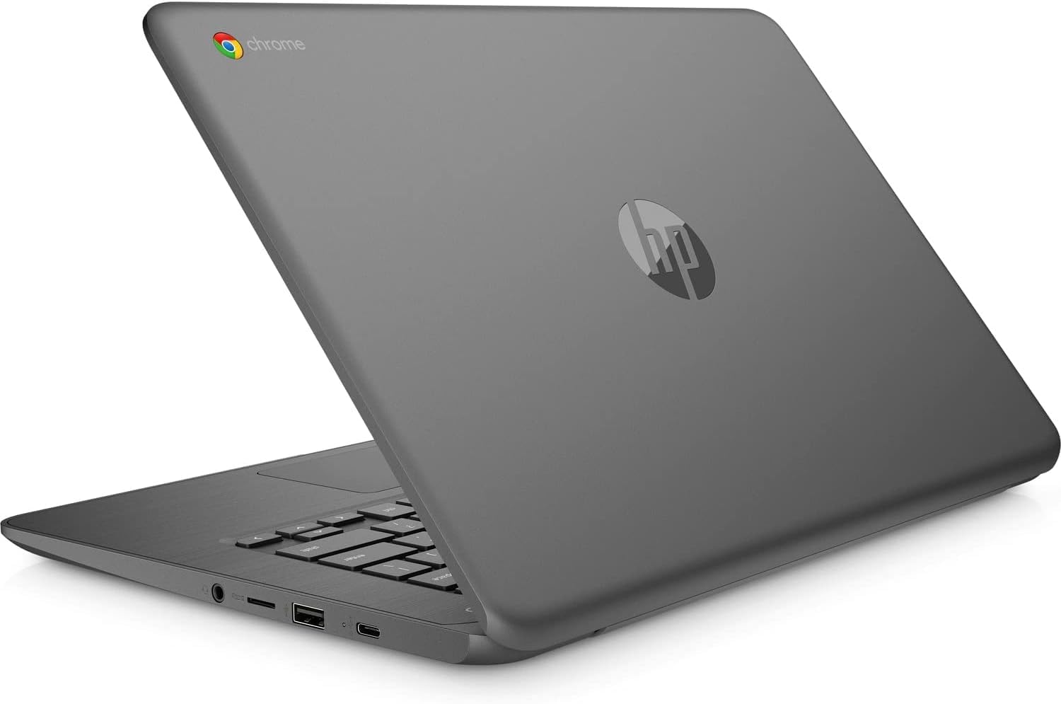 HP Chromebook 14-inch HD Laptop - AMD A4-9120C Processor, 4GB RAM, 32GB eMMC Storage, Radeon R4 Graphics - Lightweight Chrome OS Laptop for Students, Remote Work & Home Use (Renewed, Chalkboard Gray)