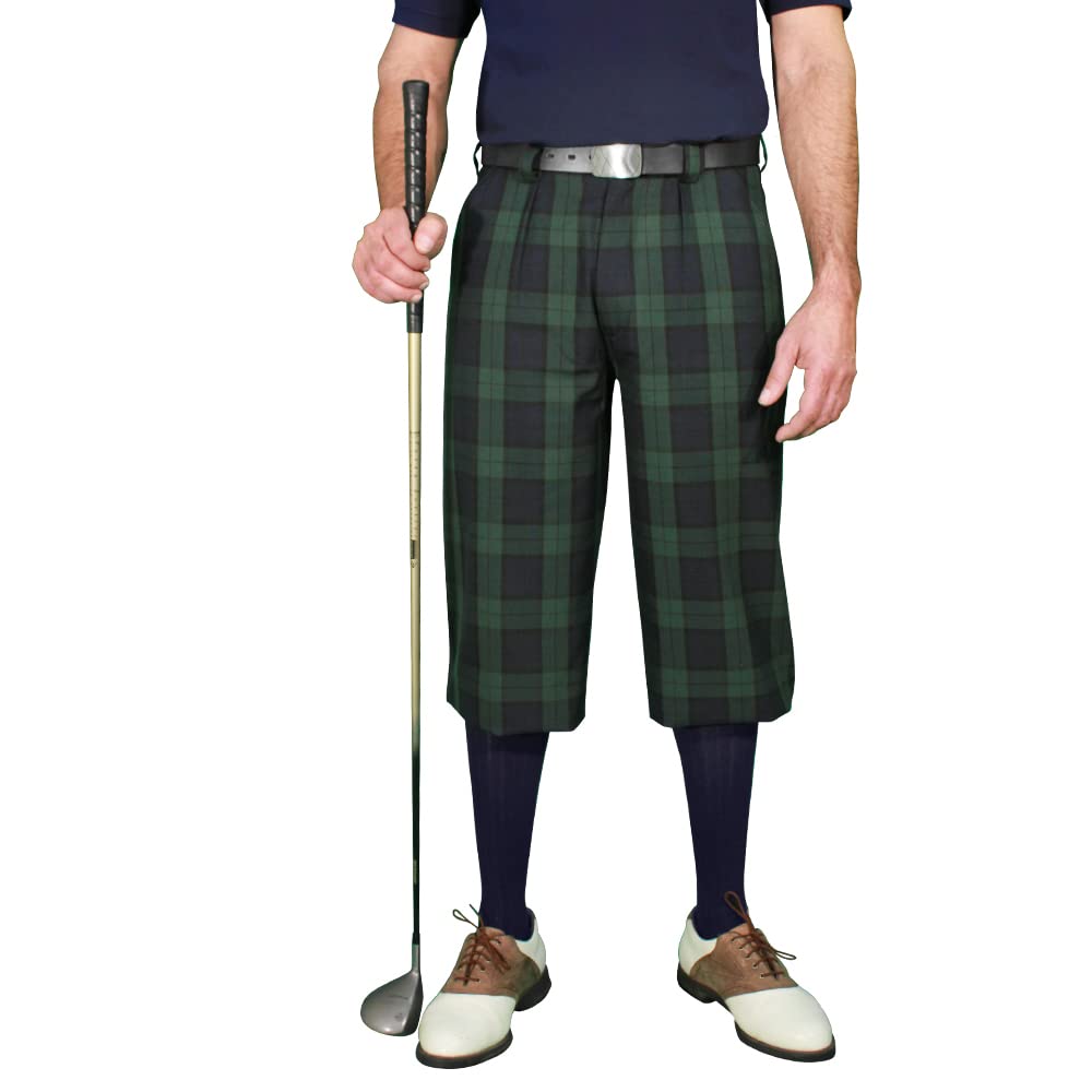 Stewart Plaid Men's 'Par 5' Golf Pants - Comfortable & Stylish Golf Trousers for Men - Perfect for Golf Course, Clubhouse & Casual Wear