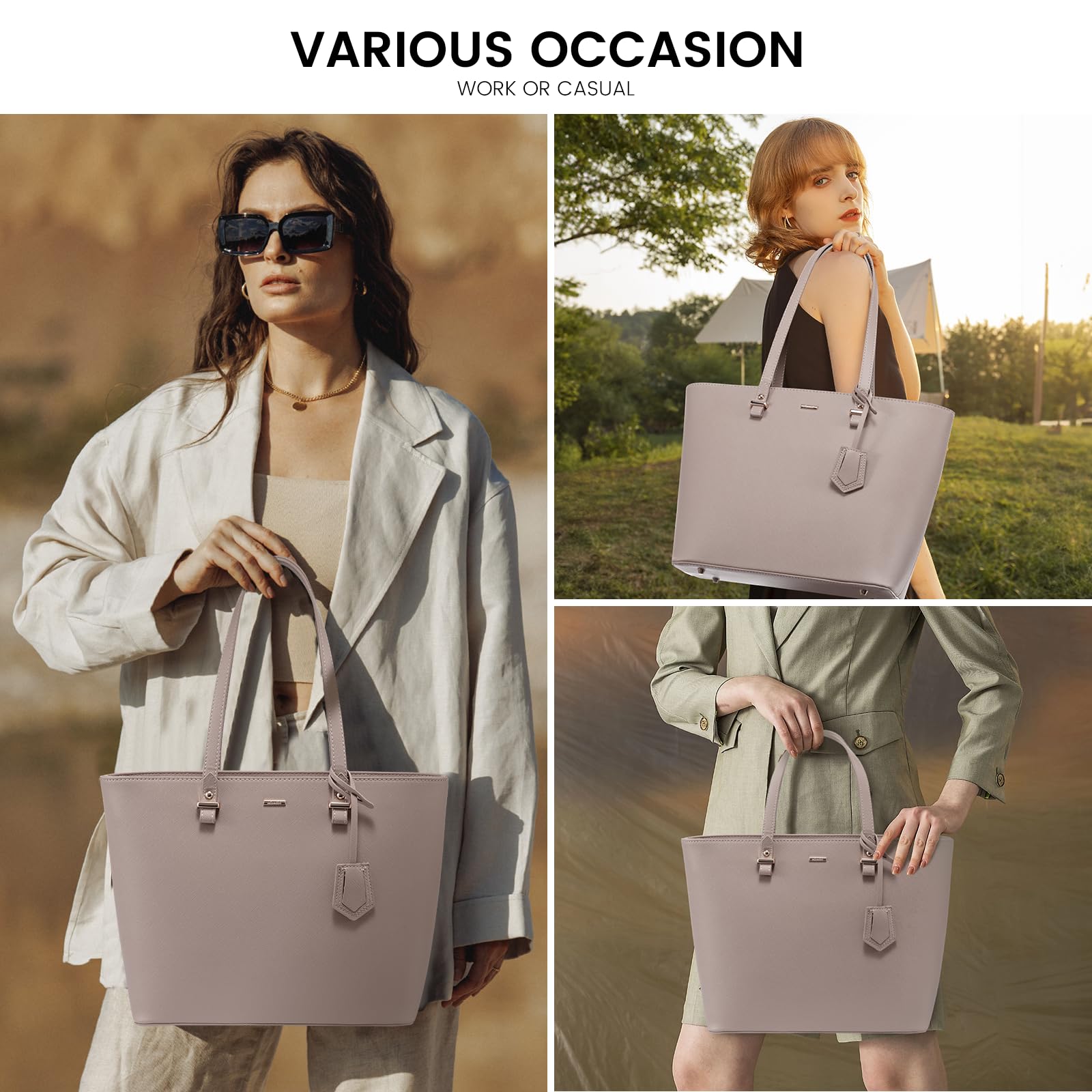 LOVEVOOK Women's Fashion Tote Bags - Stylish Shoulder Bag & Top Handle Satchel Purse for Work, Travel & Everyday Use | Durable & Trendy Handbags for Women