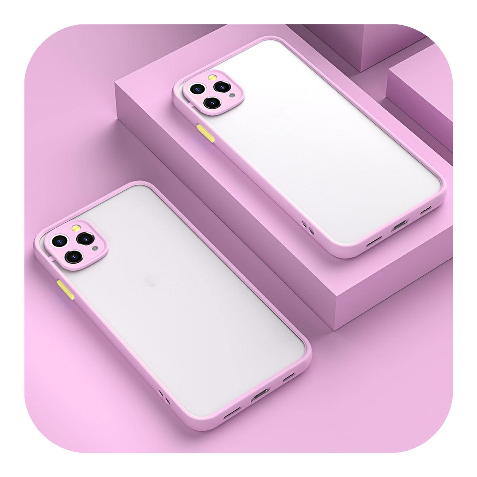 Armor Matte Case for iPhone 12 11 Pro Xs Max Xr X 6 7 8 Plus SE Mini - Luxury Silicone Bumper Clear Hard PC Cover - Durable Protection for Everyday Use and Travel