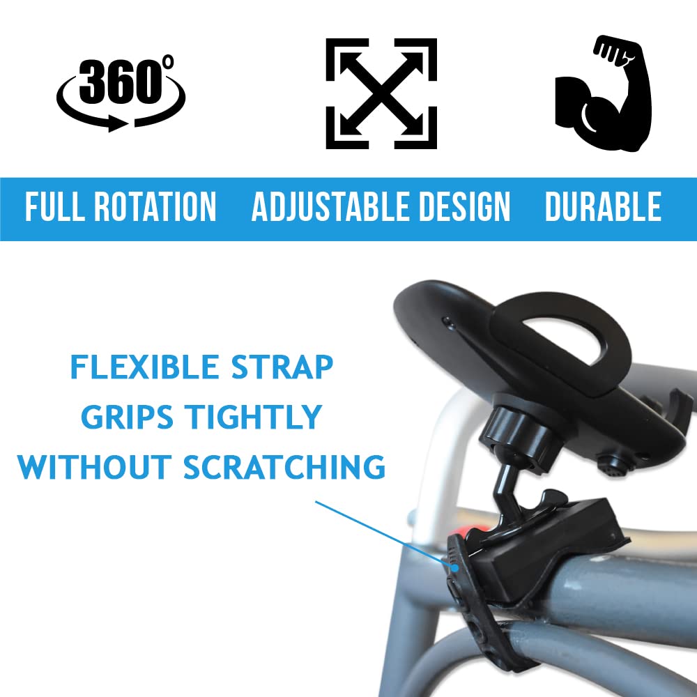 Easy to Use Mobility Phone Grip - Adjustable Cell Phone Holder for Walkers, Wheelchairs & Scooters | Perfect for Hands-Free Calling, Navigation & Video Watching While Moving