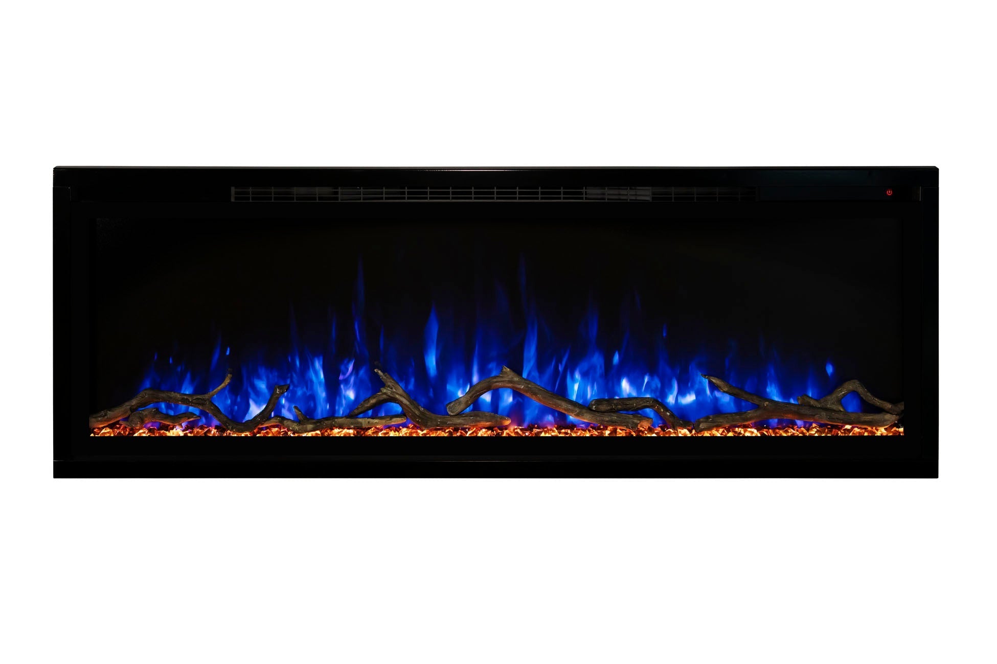 Modern Flames Allwood Fireplace Media Wall in Weathered Walnut - 60